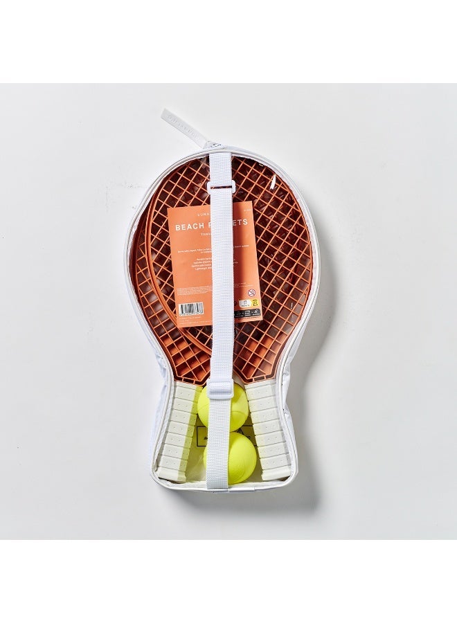Sunnylife Beach Rackets Tierra Clay – Kids Beach Racket Set, Lightweight Paddle Game for Outdoor Play, Fun Summer Toy for Beach, Poolside, and Backyard - Image 3
